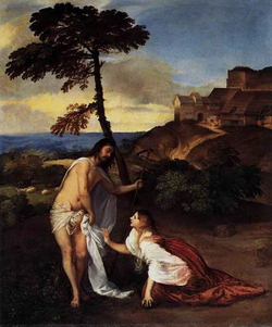 Христос и Магдалина (Тициано Вечеллио)