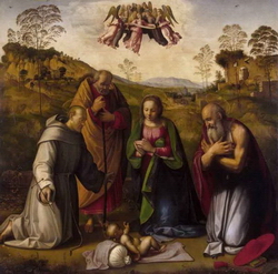 Поклонение младенцу Христу (Ридольфо Гирландайо)