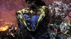 Демон (сидящий) (М.А. Врубель, 1890)