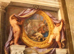 Деталь росписи в церкви S. Michele in Bosco (Карло Чиньяни)